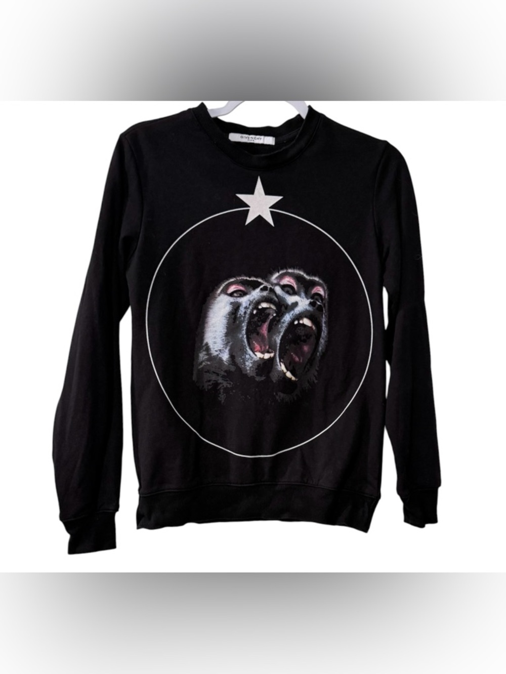 Givenchy Monkey Brothers Graphic men’s XS/S long sleeve black Sweatshirt
